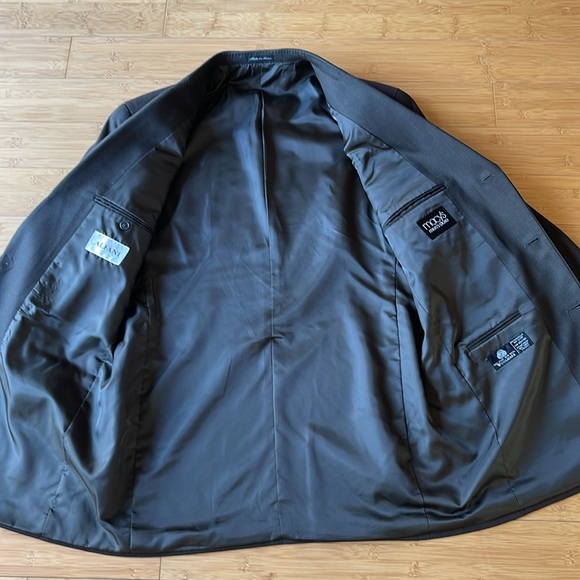 ALFANI Macy's Men's Store 2 Piece 100% Wool Suit 42L Dkbrown 3 Button - Picture 10 of 15